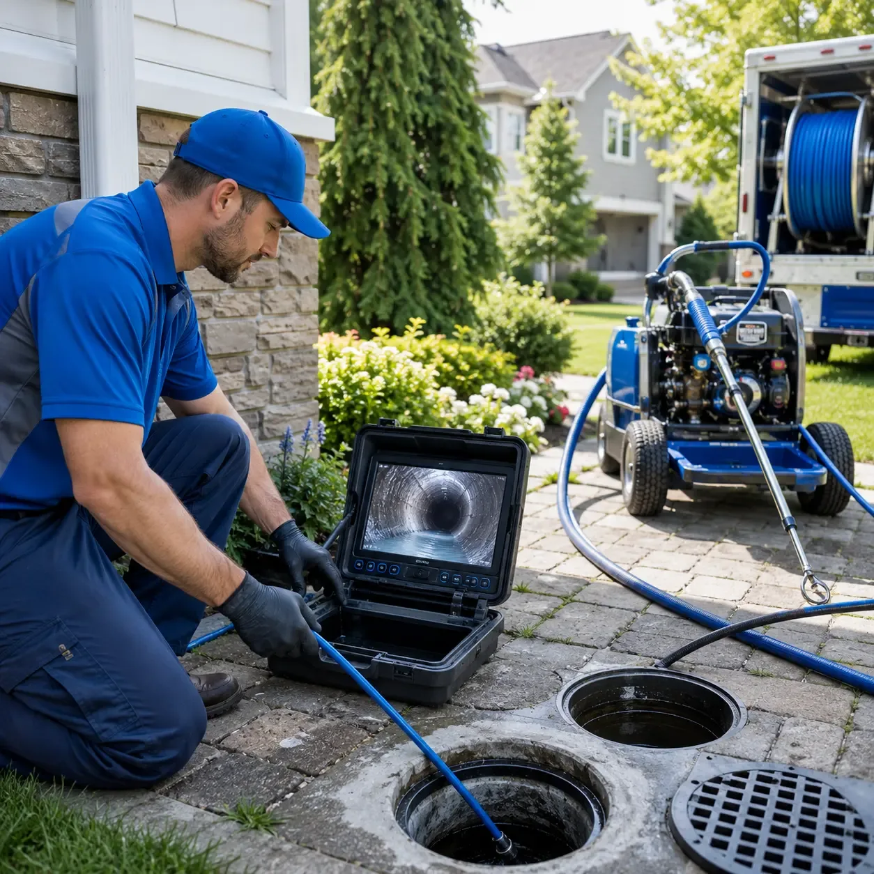 Outdoor drain cleaning professionals serving Farmersburg, IA